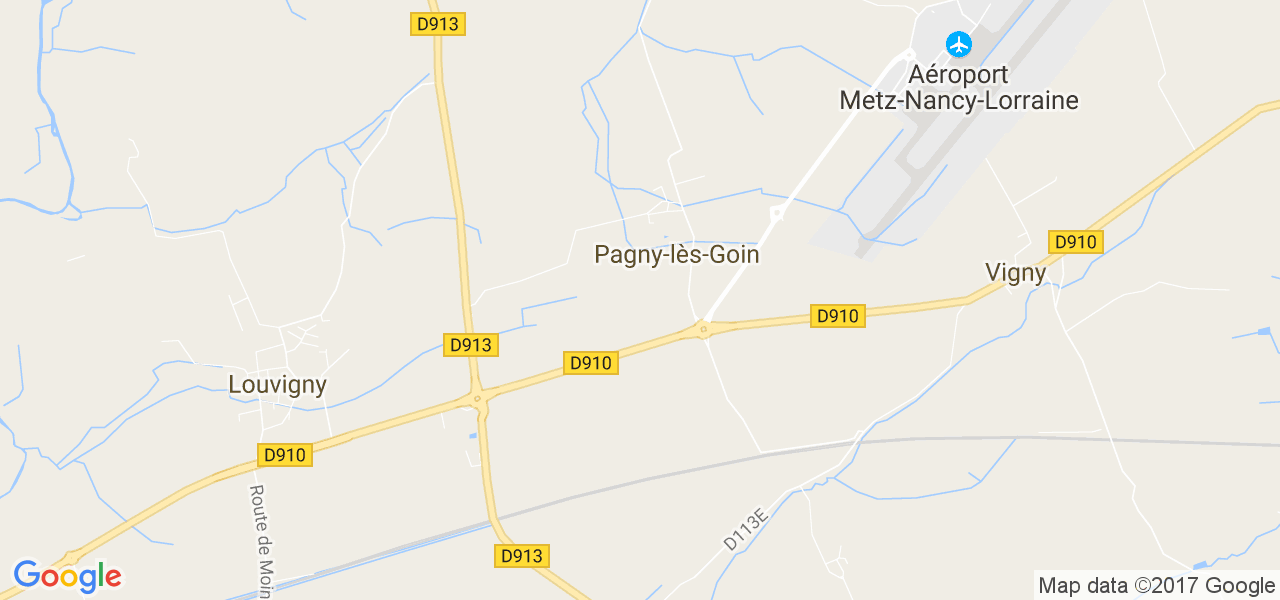 map de la ville de Pagny-lès-Goin