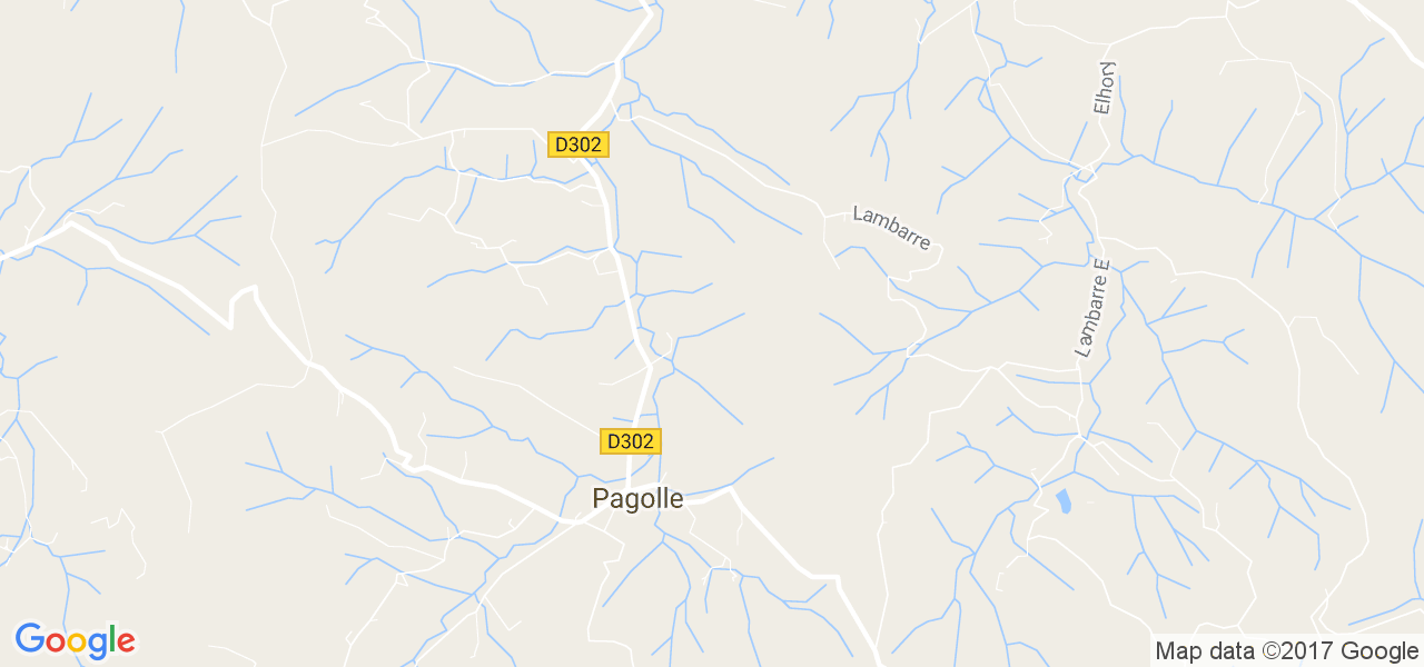 map de la ville de Pagolle