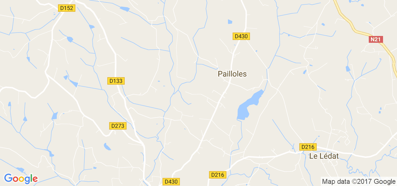 map de la ville de Pailloles