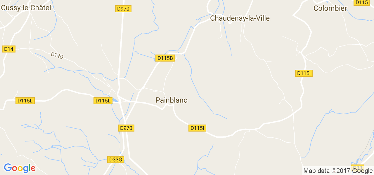 map de la ville de Painblanc