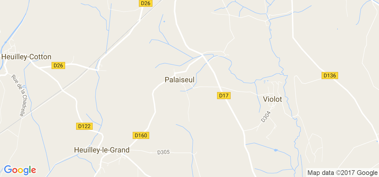 map de la ville de Palaiseul