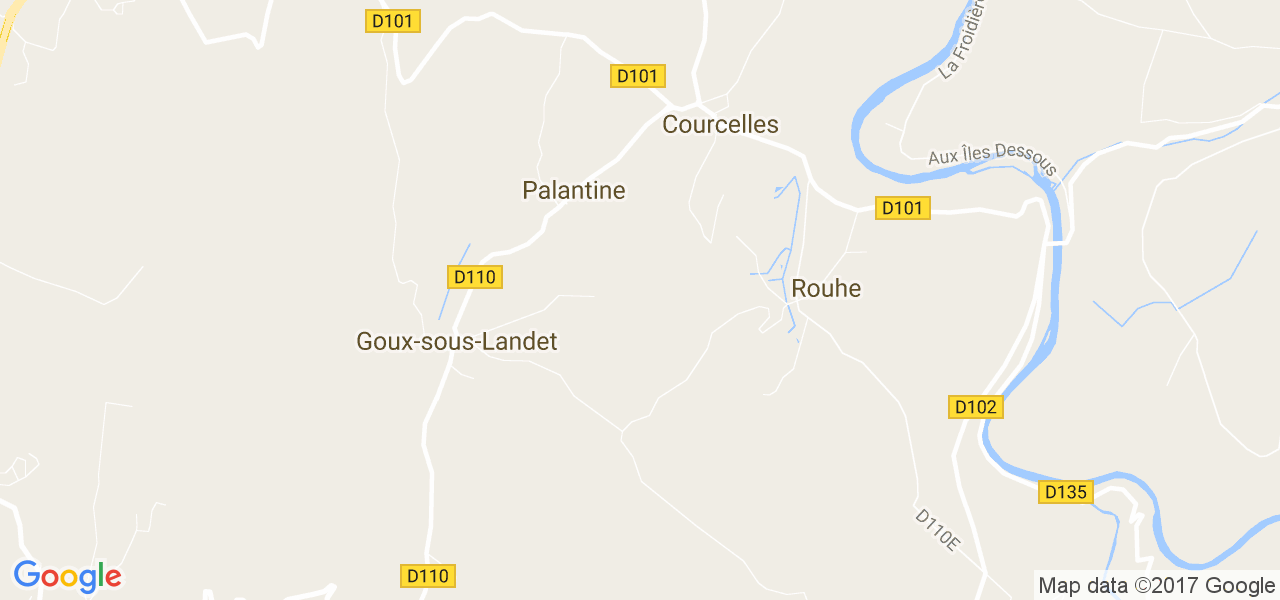 map de la ville de Palantine