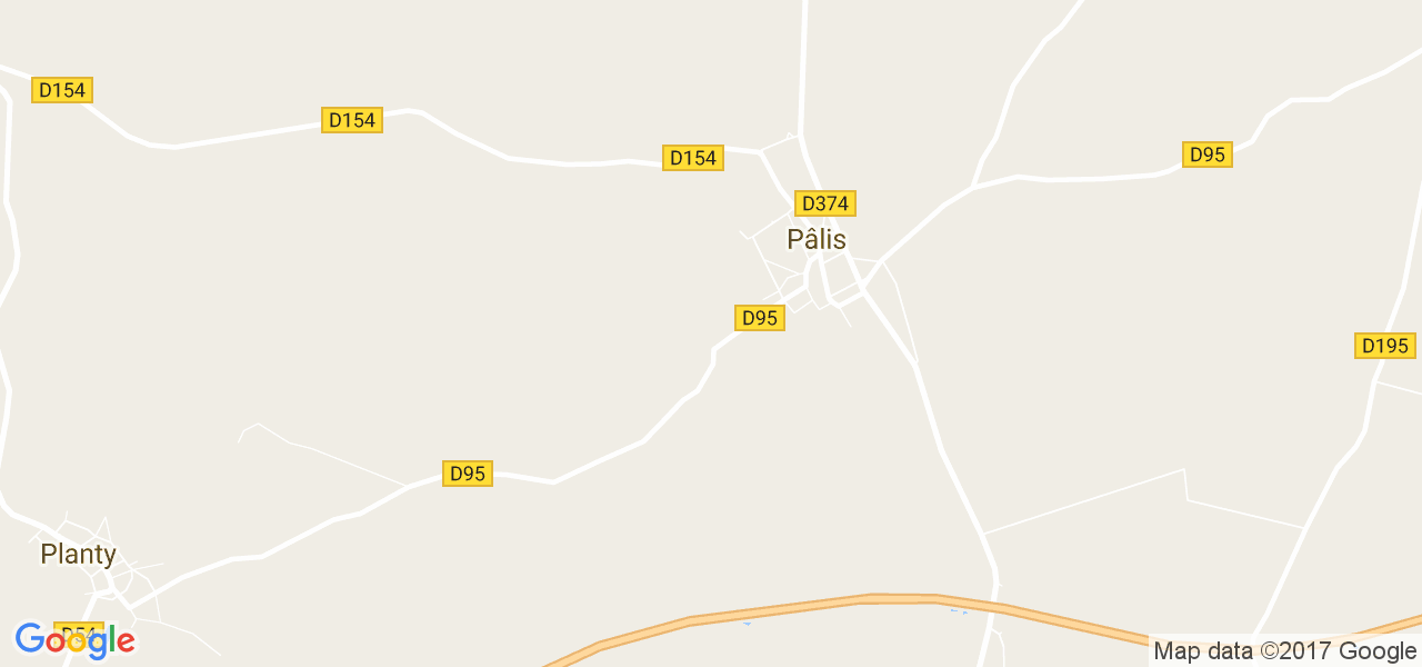 map de la ville de Palis