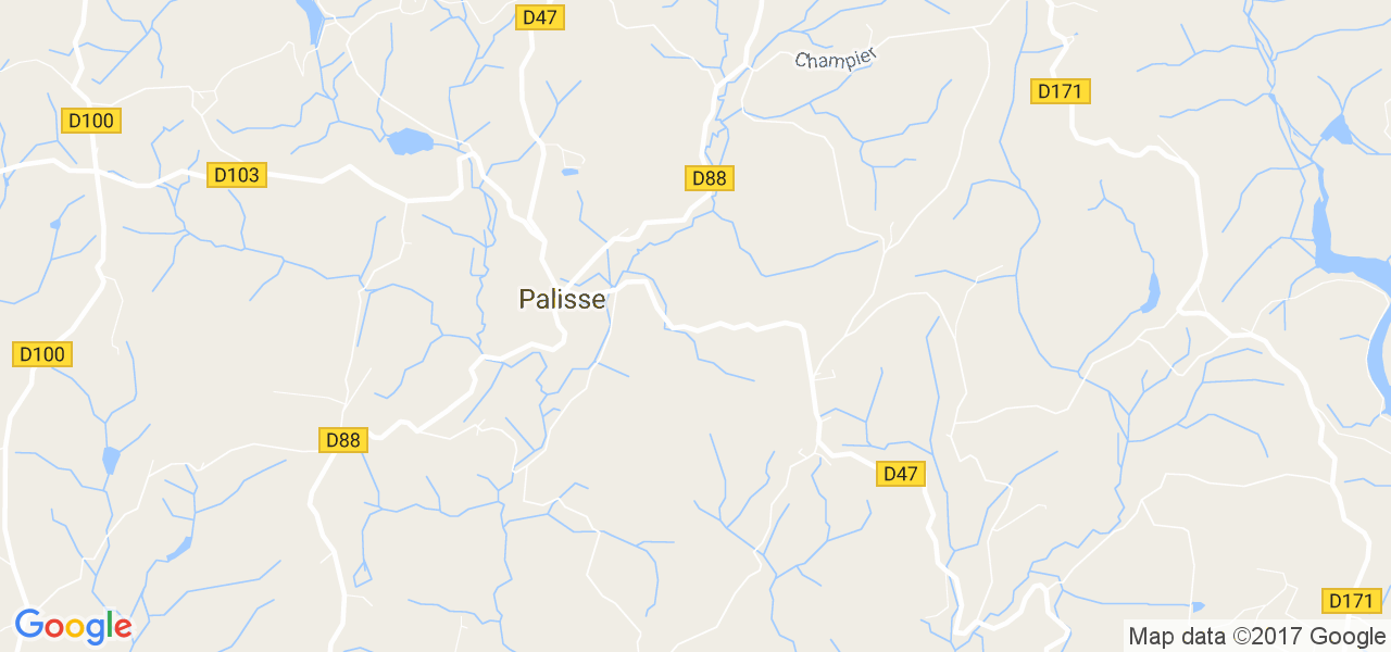 map de la ville de Palisse