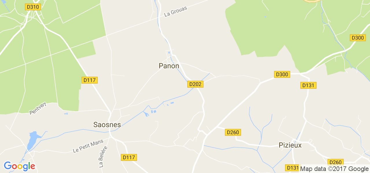 map de la ville de Panon