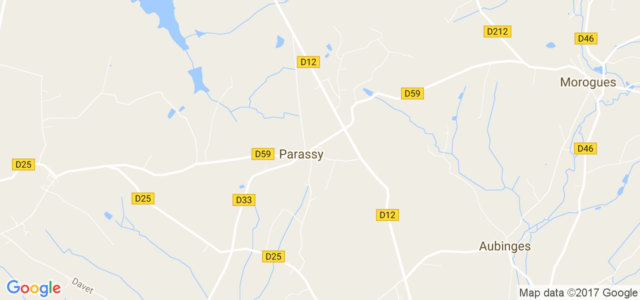 map de la ville de Parassy