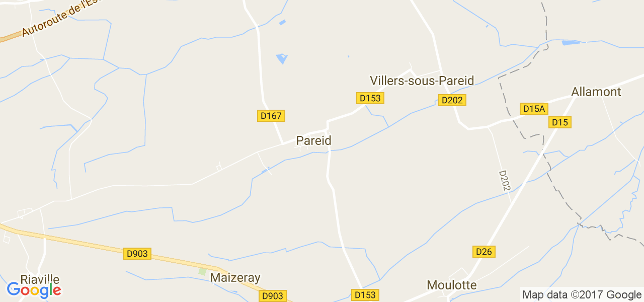 map de la ville de Pareid