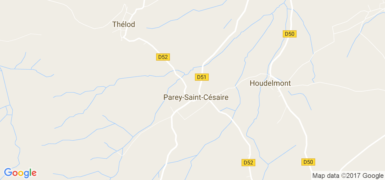 map de la ville de Parey-Saint-Césaire