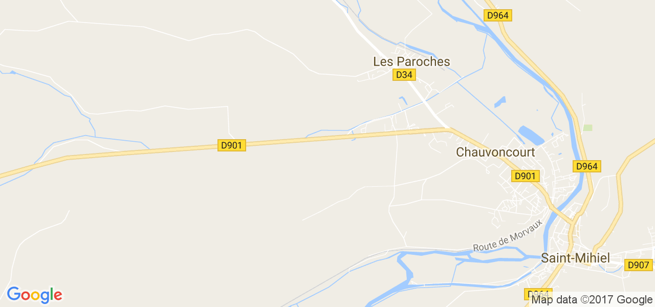 map de la ville de Paroches