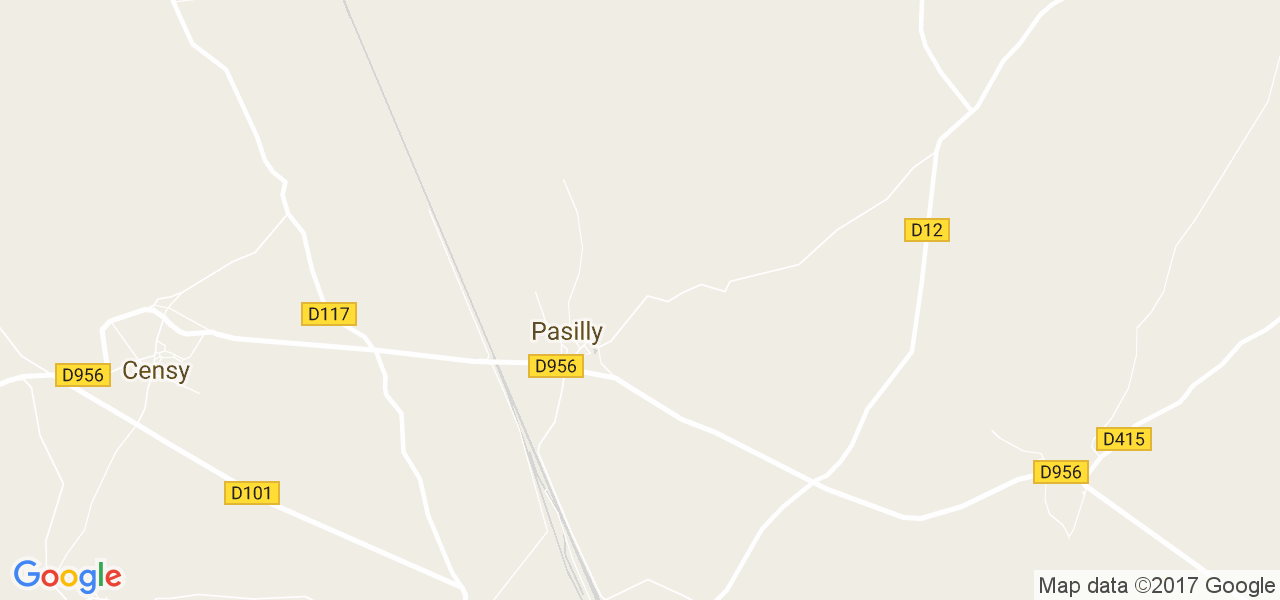 map de la ville de Pasilly