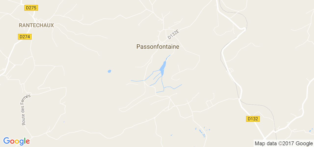 map de la ville de Passonfontaine