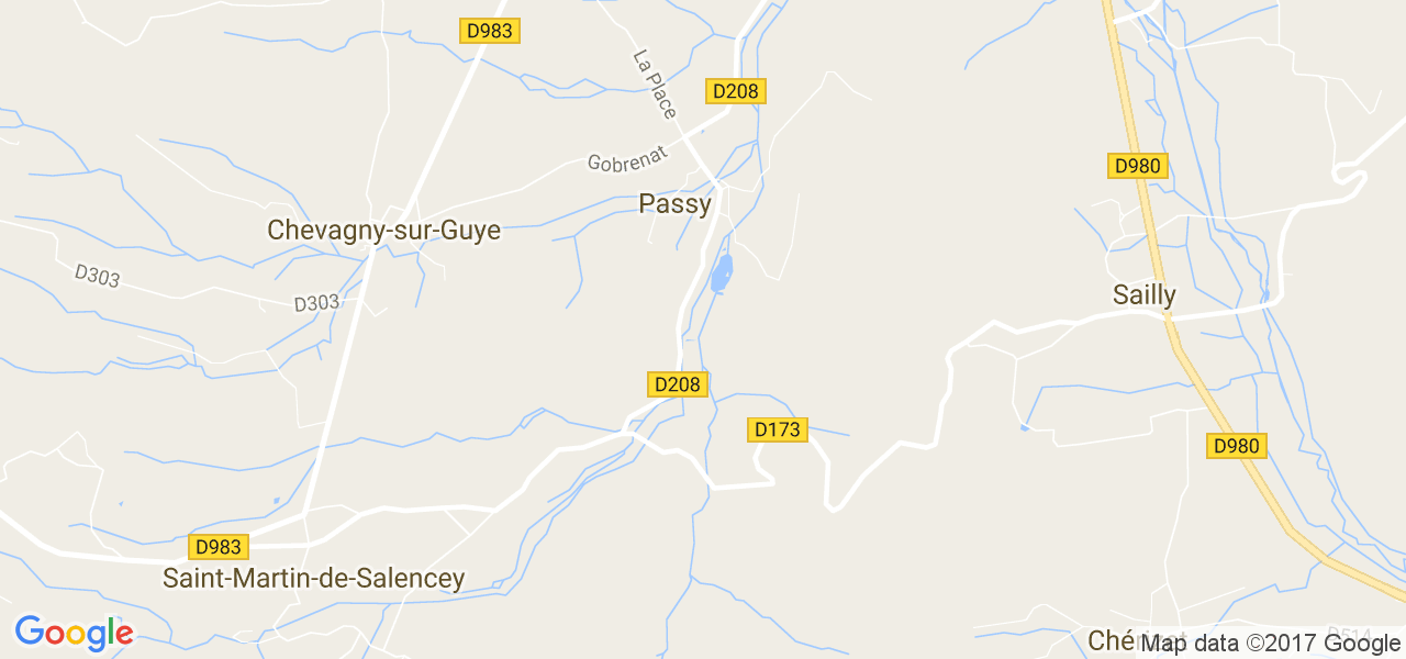 map de la ville de Passy