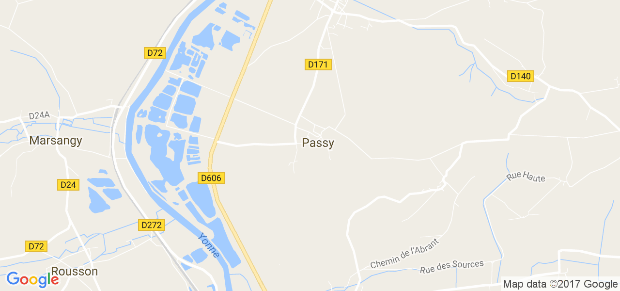 map de la ville de Passy