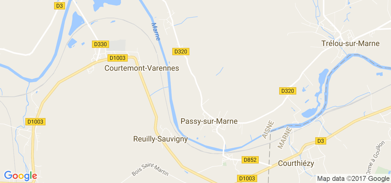 map de la ville de Passy-sur-Marne