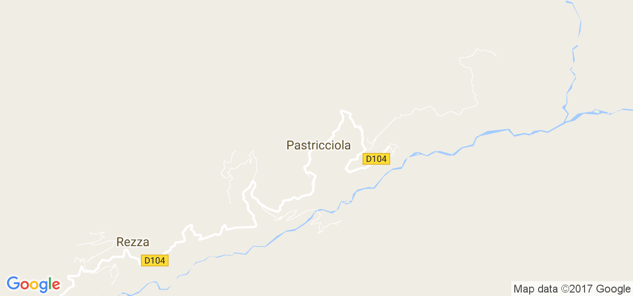 map de la ville de Pastricciola