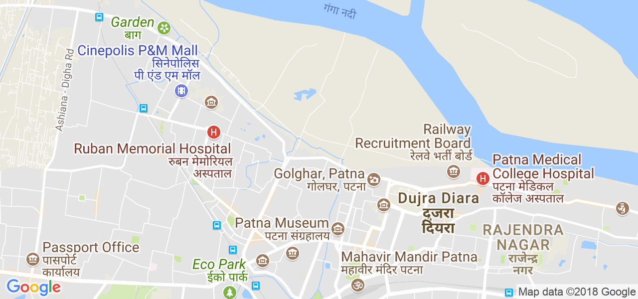 map of the city of Patna