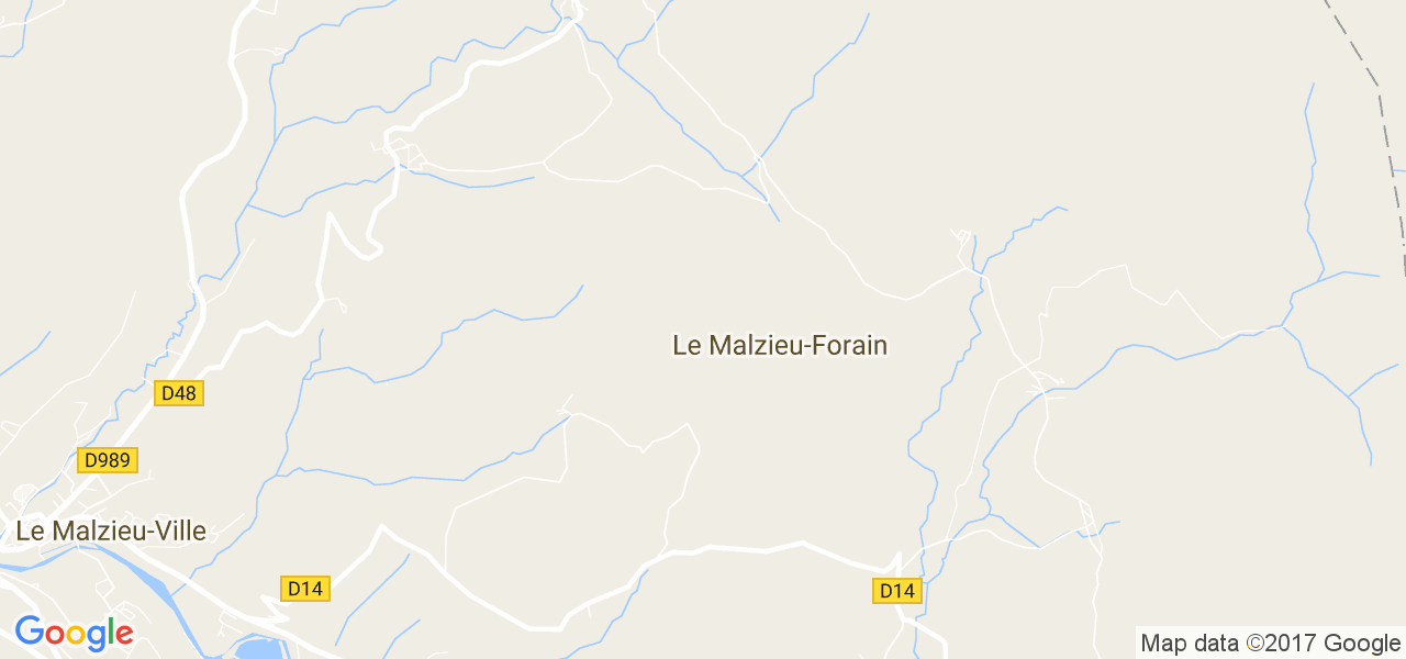 map de la ville de Paulhac-en-Margeride