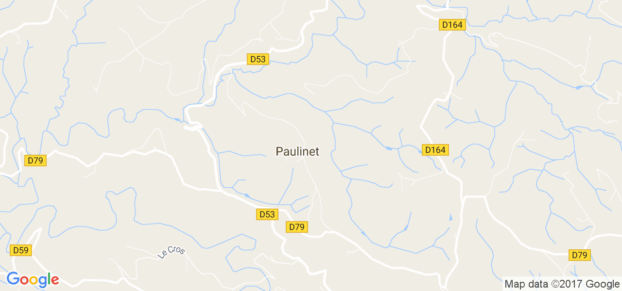 map de la ville de Paulinet