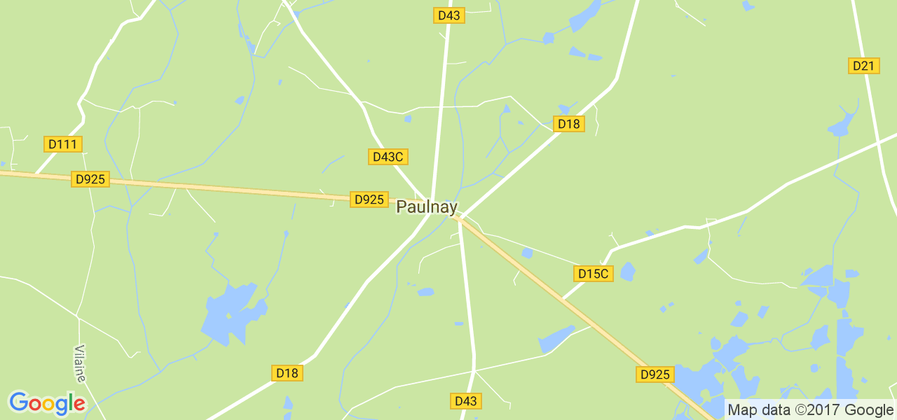 map de la ville de Paulnay