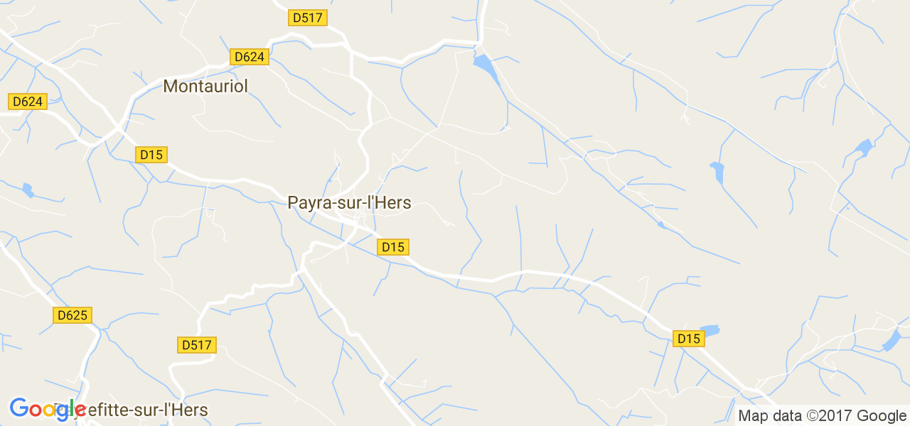 map de la ville de Payra-sur-l'Hers