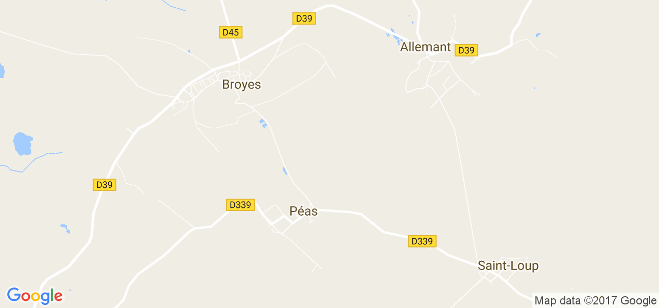 map de la ville de Péas