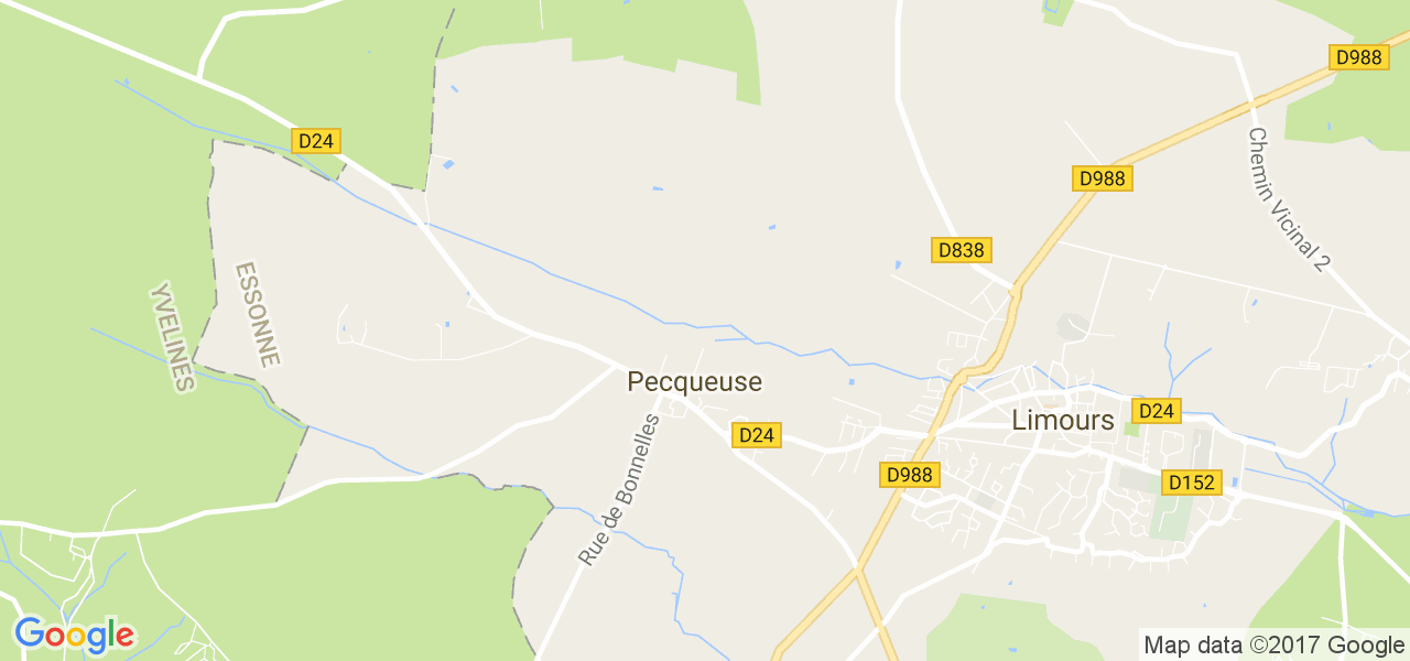 map de la ville de Pecqueuse