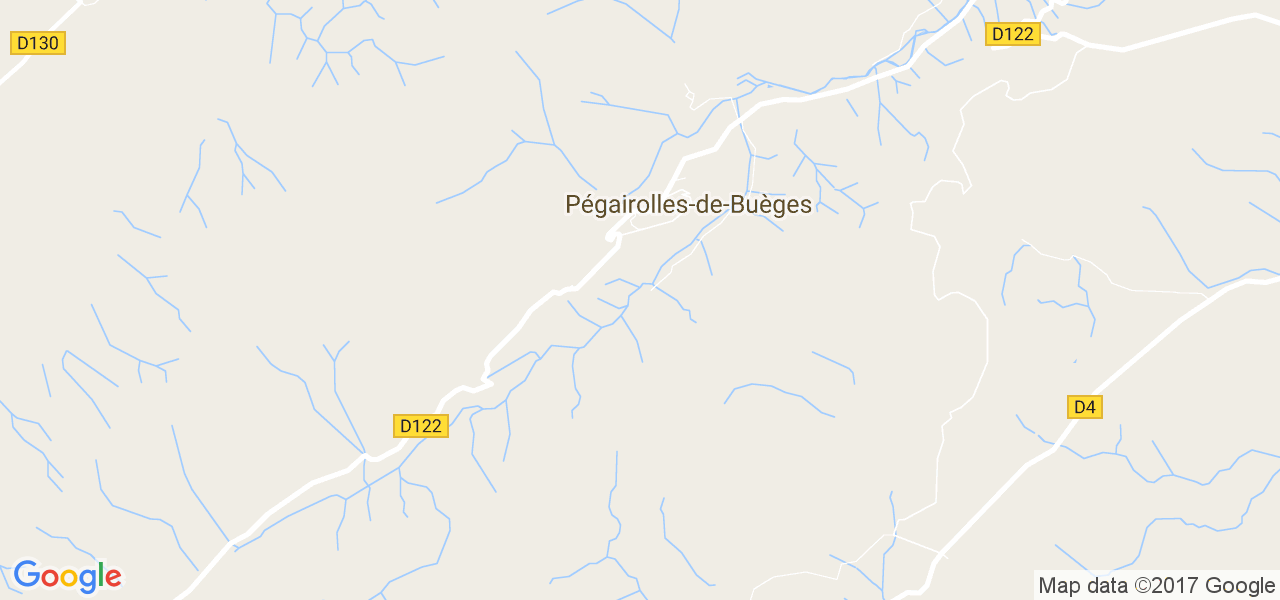 map de la ville de Pégairolles-de-Buèges