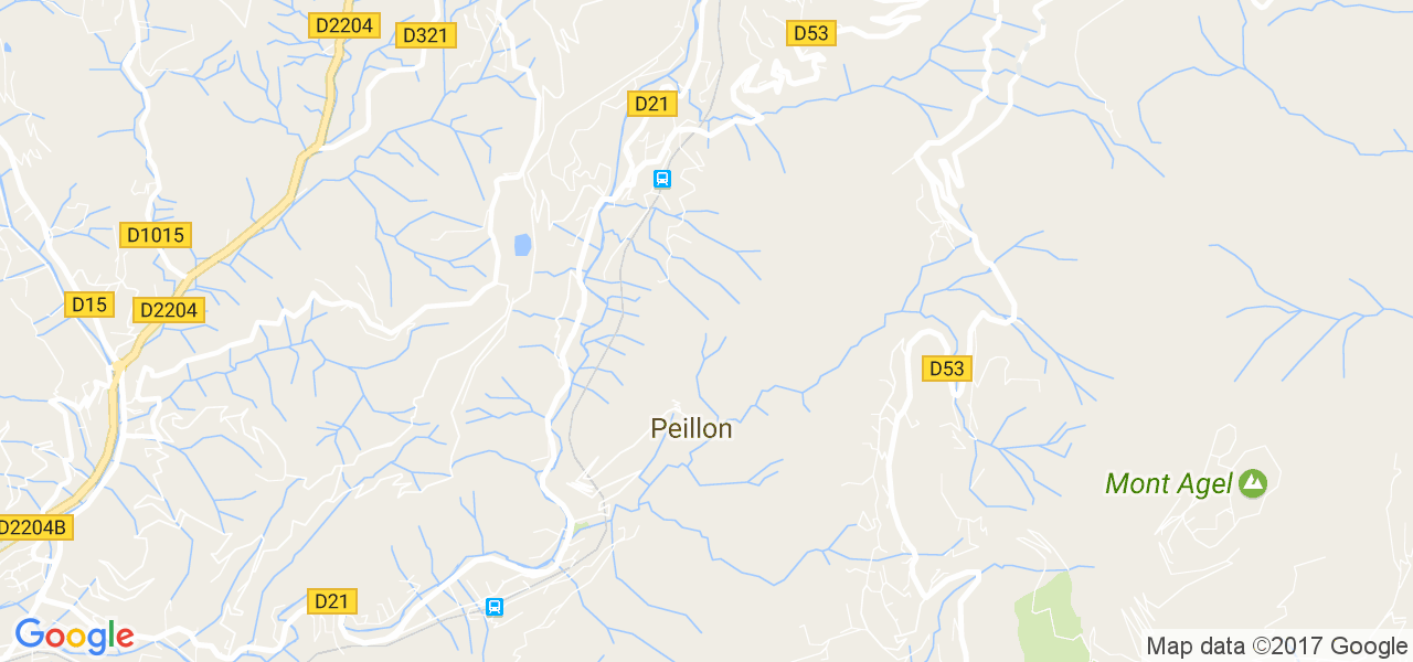 map de la ville de Peillon