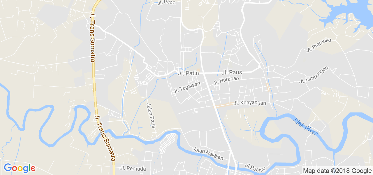 map de la ville de Pekanbaru