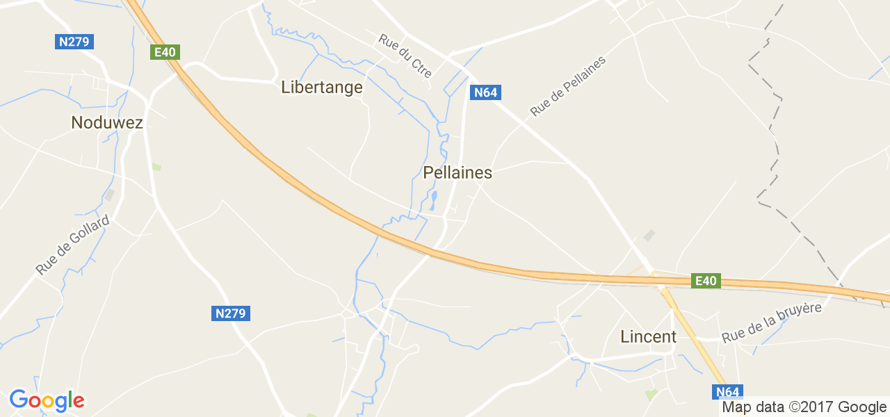 map de la ville de Pellaines