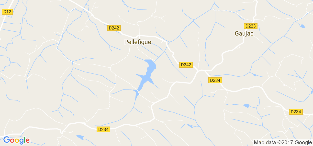 map de la ville de Pellefigue