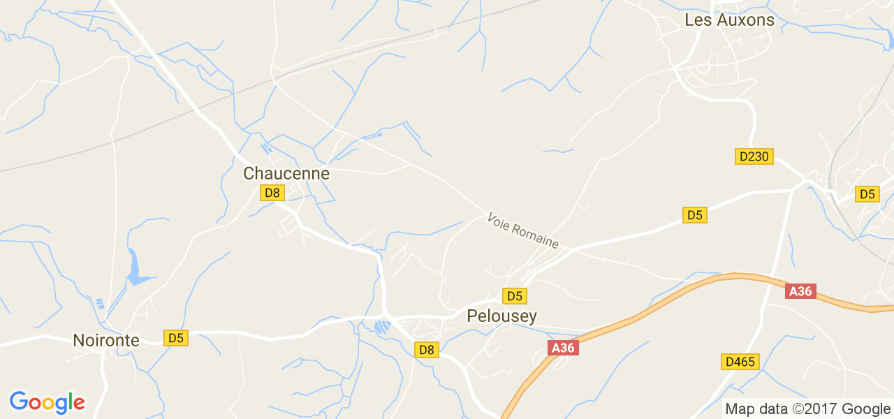 map de la ville de Pelousey