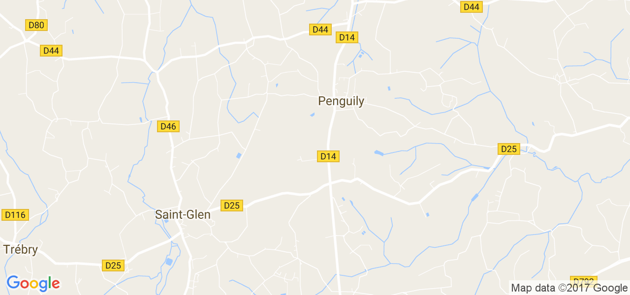 map de la ville de Penguily