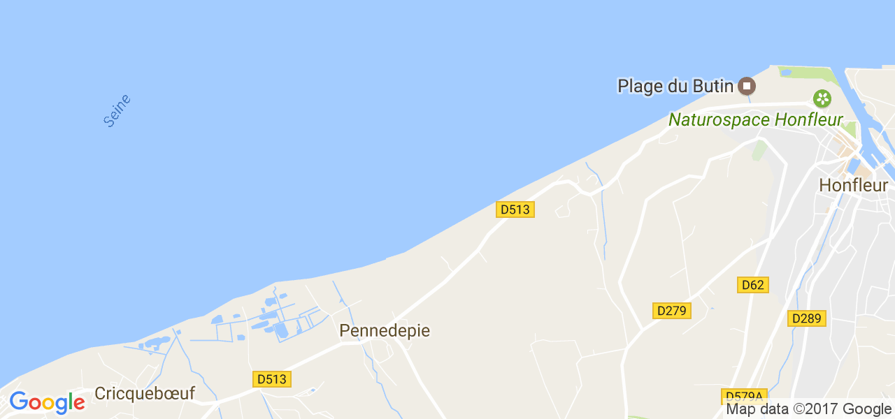 map de la ville de Pennedepie