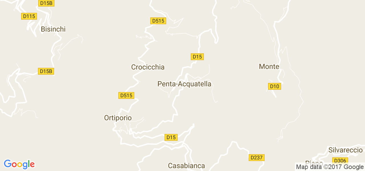 map de la ville de Penta-Acquatella