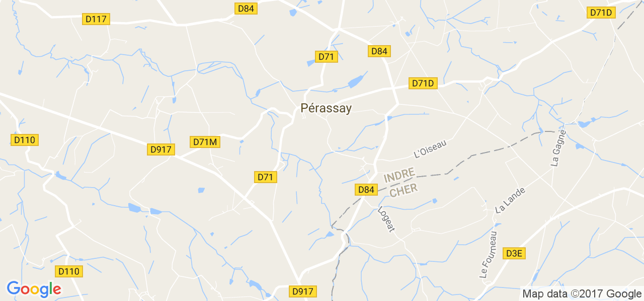 map de la ville de Pérassay