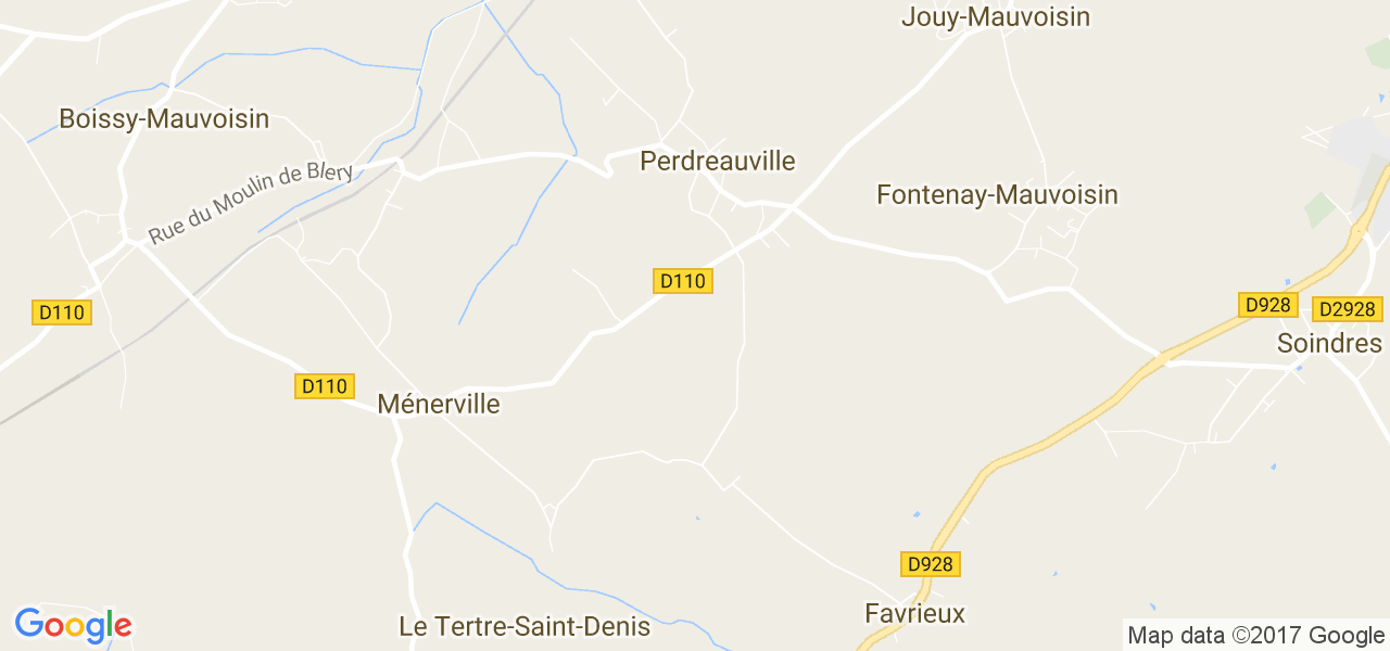 map de la ville de Perdreauville