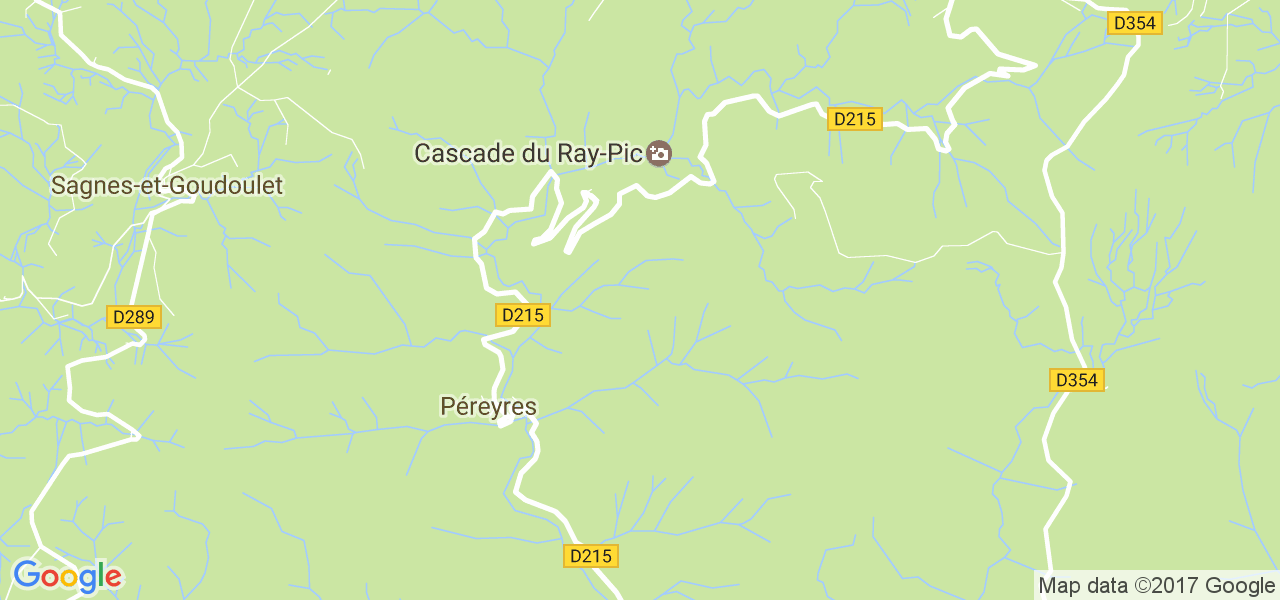 map de la ville de Péreyres