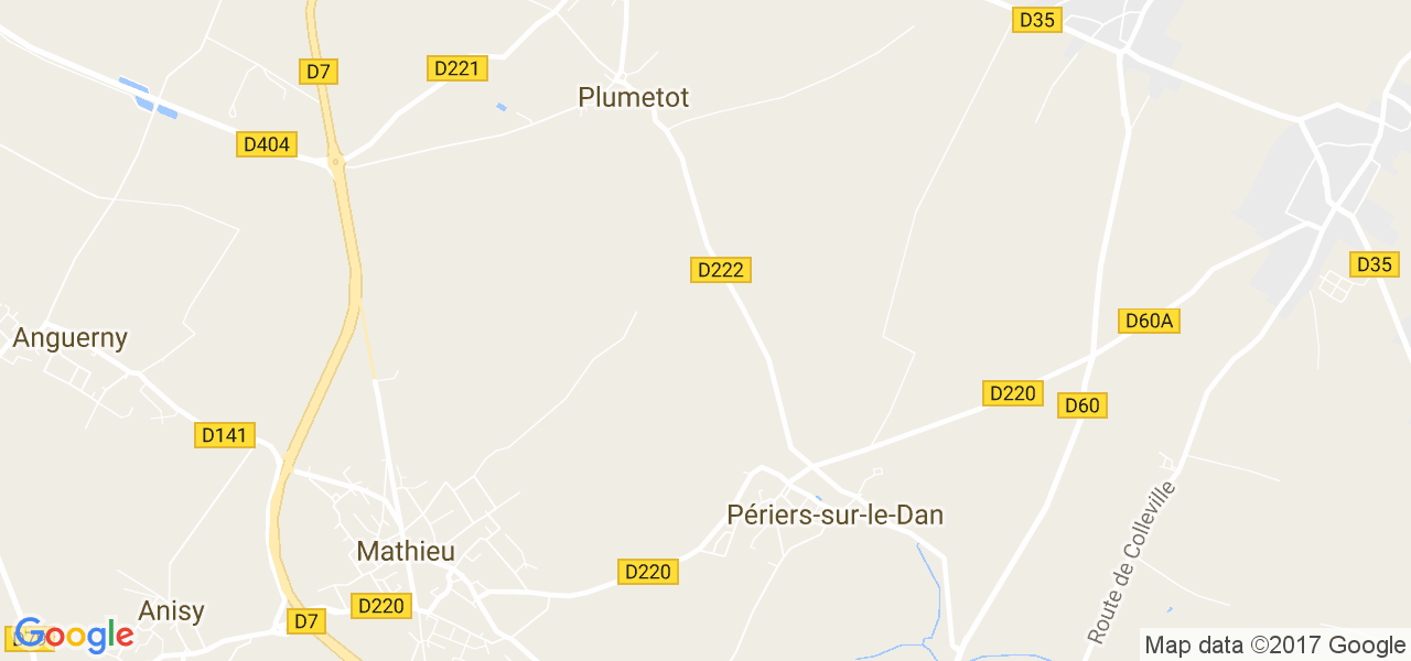 map de la ville de Périers-sur-le-Dan