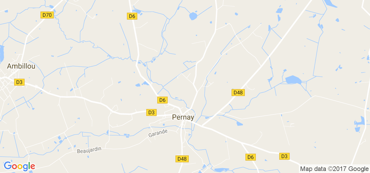 map de la ville de Pernay