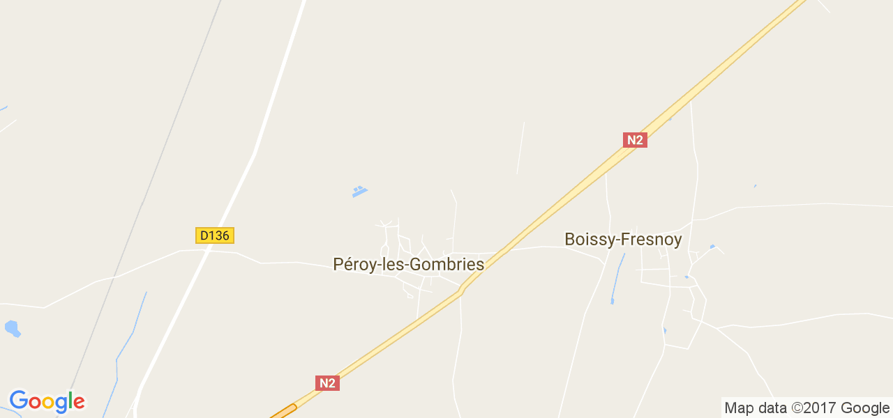 map de la ville de Péroy-les-Gombries