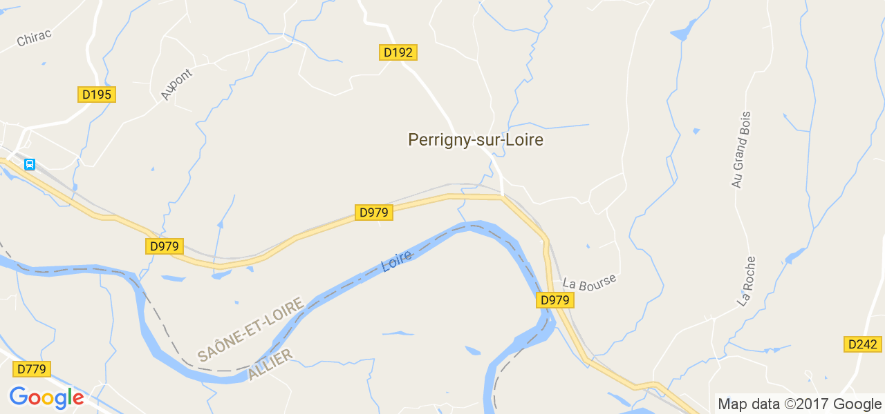 map de la ville de Perrigny-sur-Loire