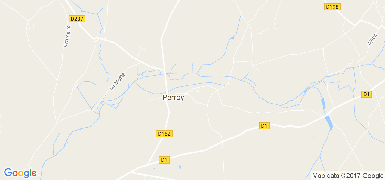 map de la ville de Perroy