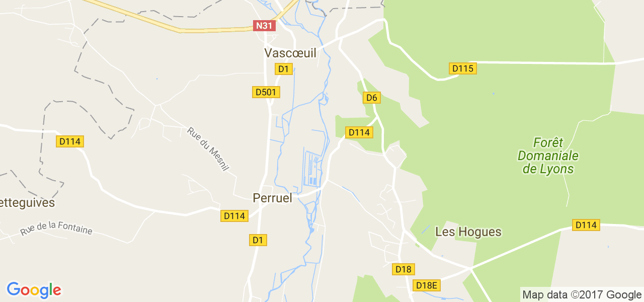 map de la ville de Perruel