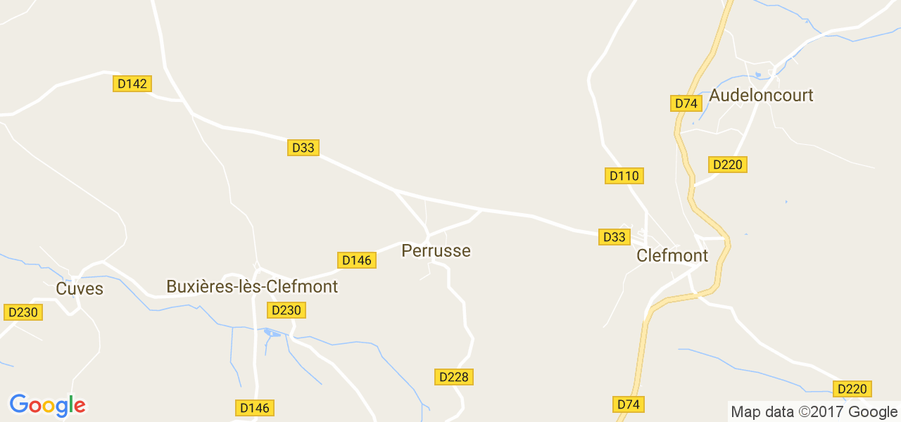 map de la ville de Perrusse