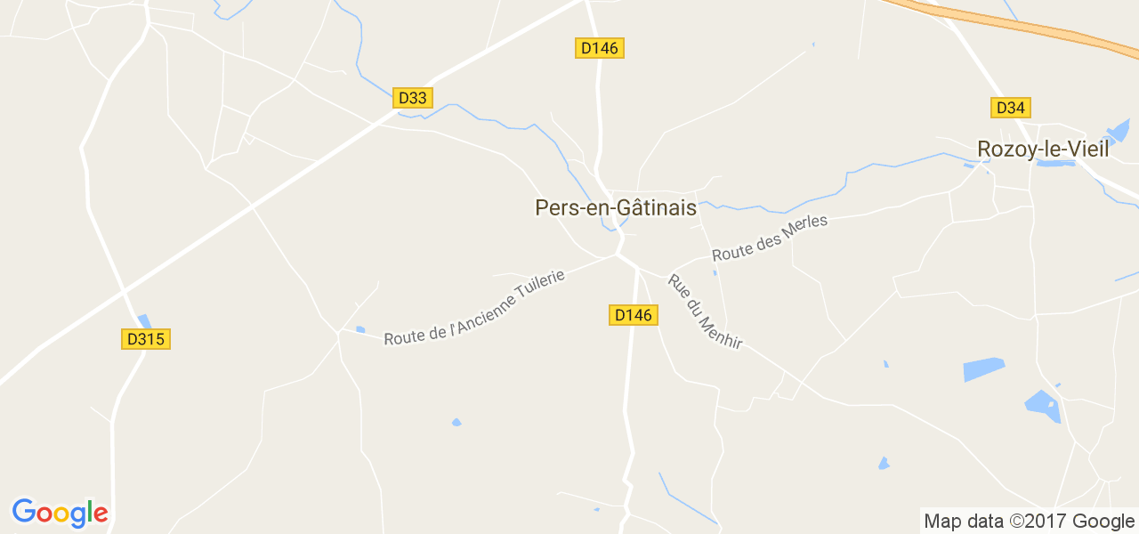 map de la ville de Pers-en-Gâtinais