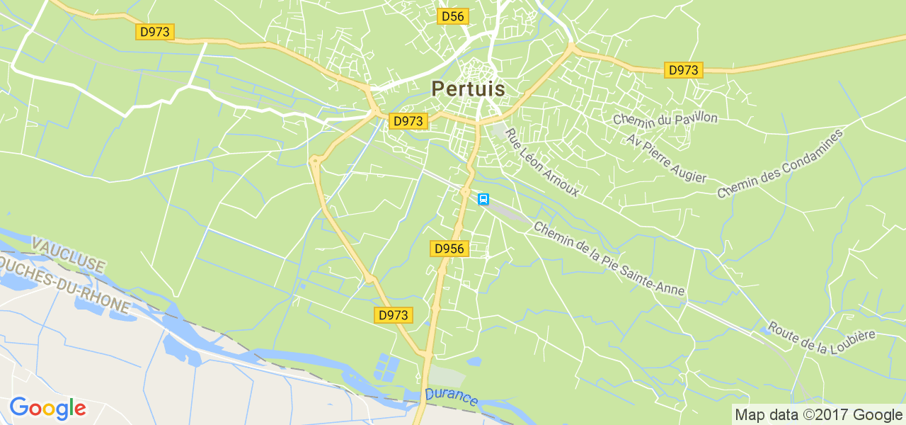 map de la ville de Pertuis