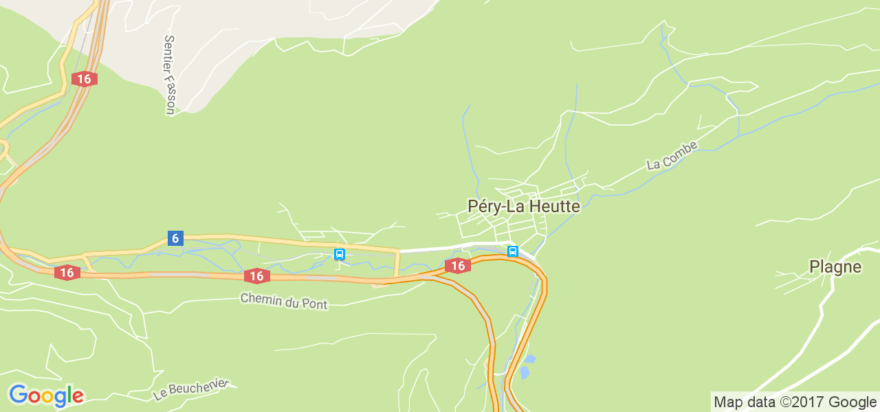 map de la ville de Péry-La Heutte