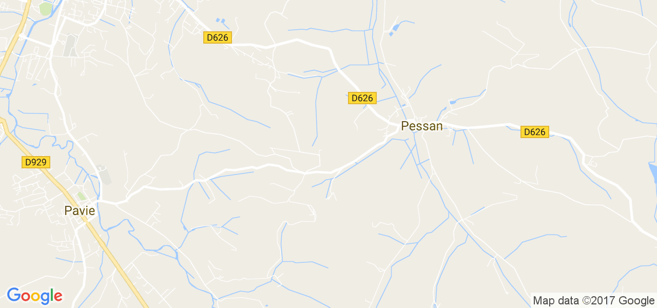 map de la ville de Pessan