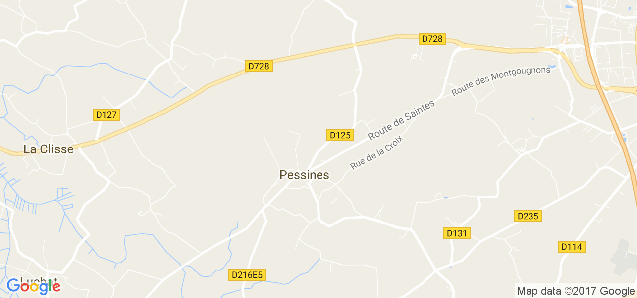 map de la ville de Pessines